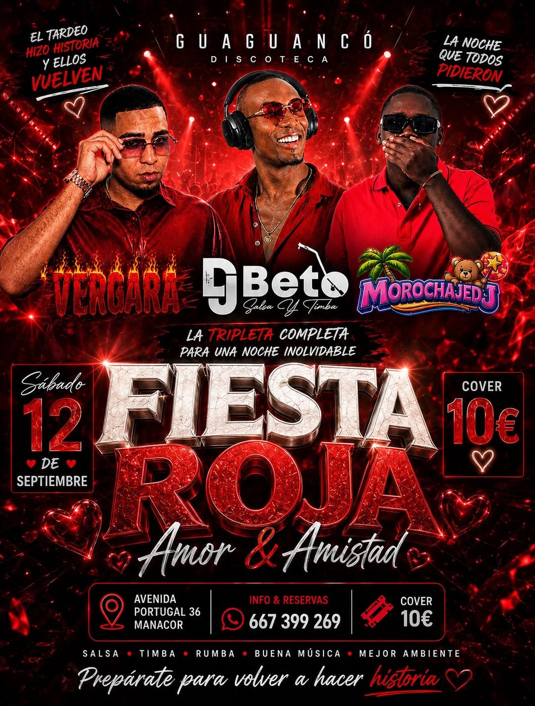 FIESTA ROJA – Amor & Amistad