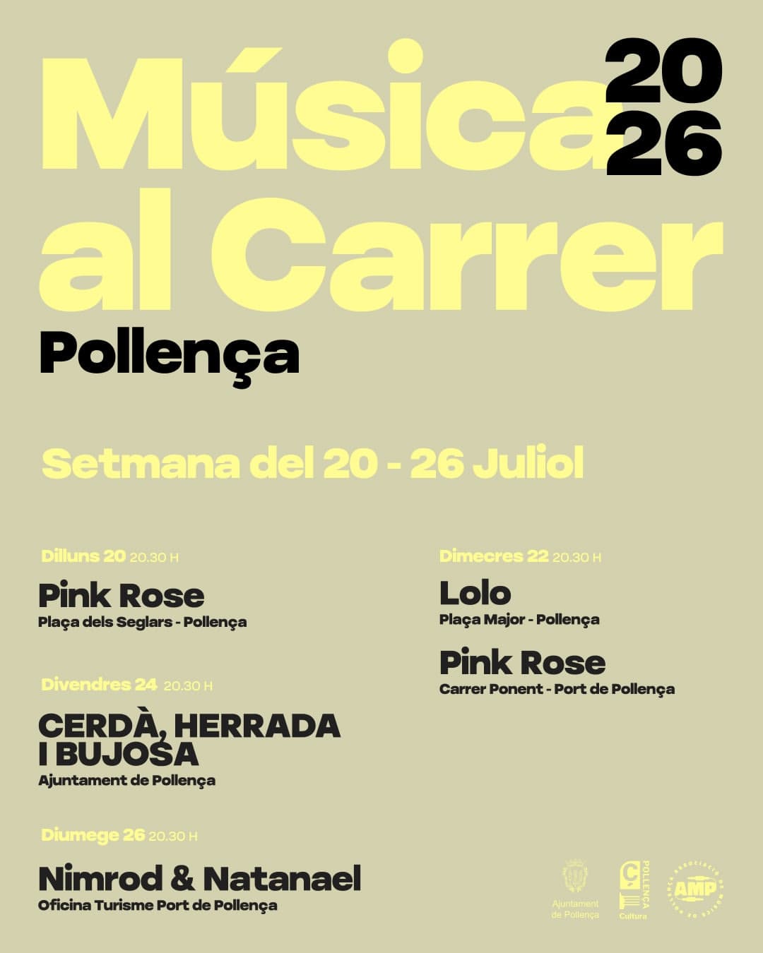 Cerdà, Herrada i Bujosa en Ajuntament de Pollença